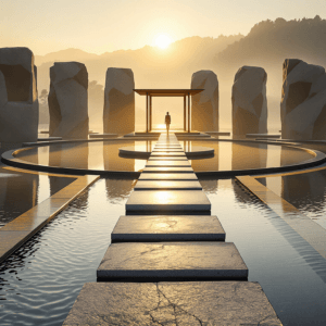 stones in pool